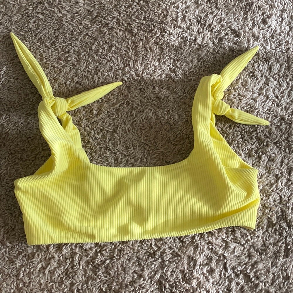 Nirvanic yellow swimsuit top